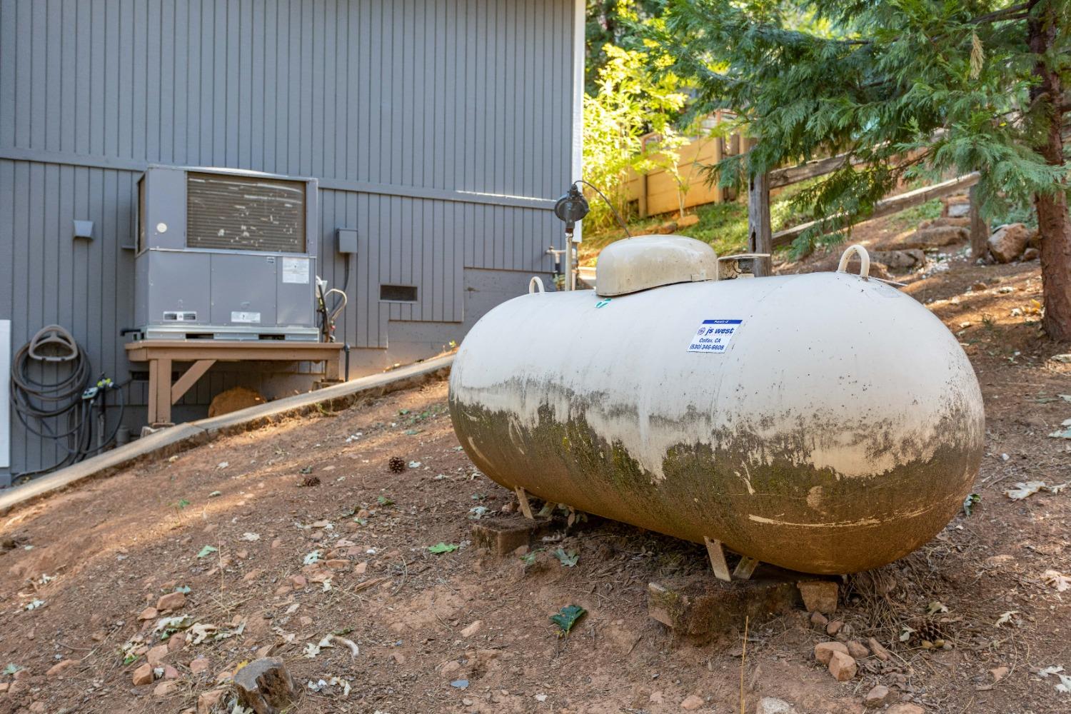 Leased propane tank