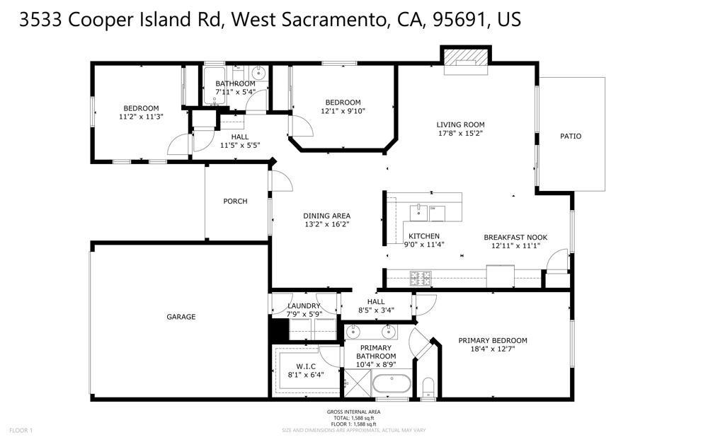 Detail Gallery Image 10 of 48 For 3533 Cooper Island Rd, West Sacramento,  CA 95691 - 3 Beds | 2 Baths