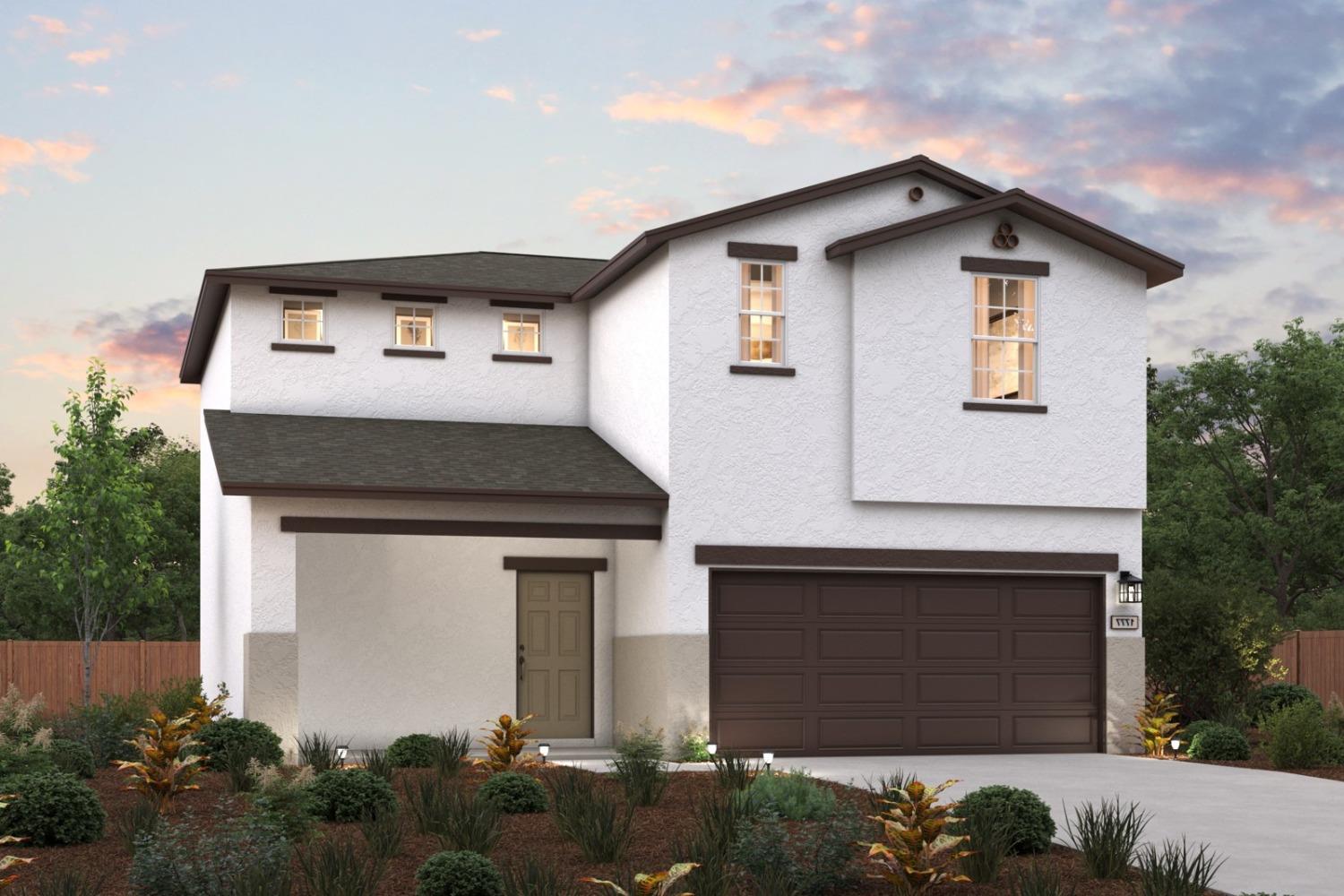 The Laurel at Crest View offers a balanced two-story layout. The main level showcases a unified dini