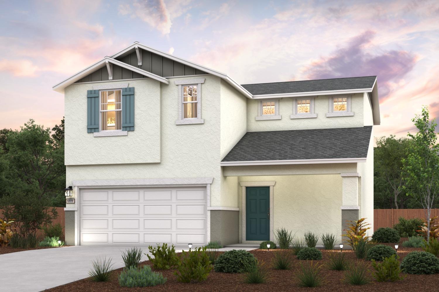 The Laurel at Crest View offers a balanced two-story layout. The main level showcases a unified dini