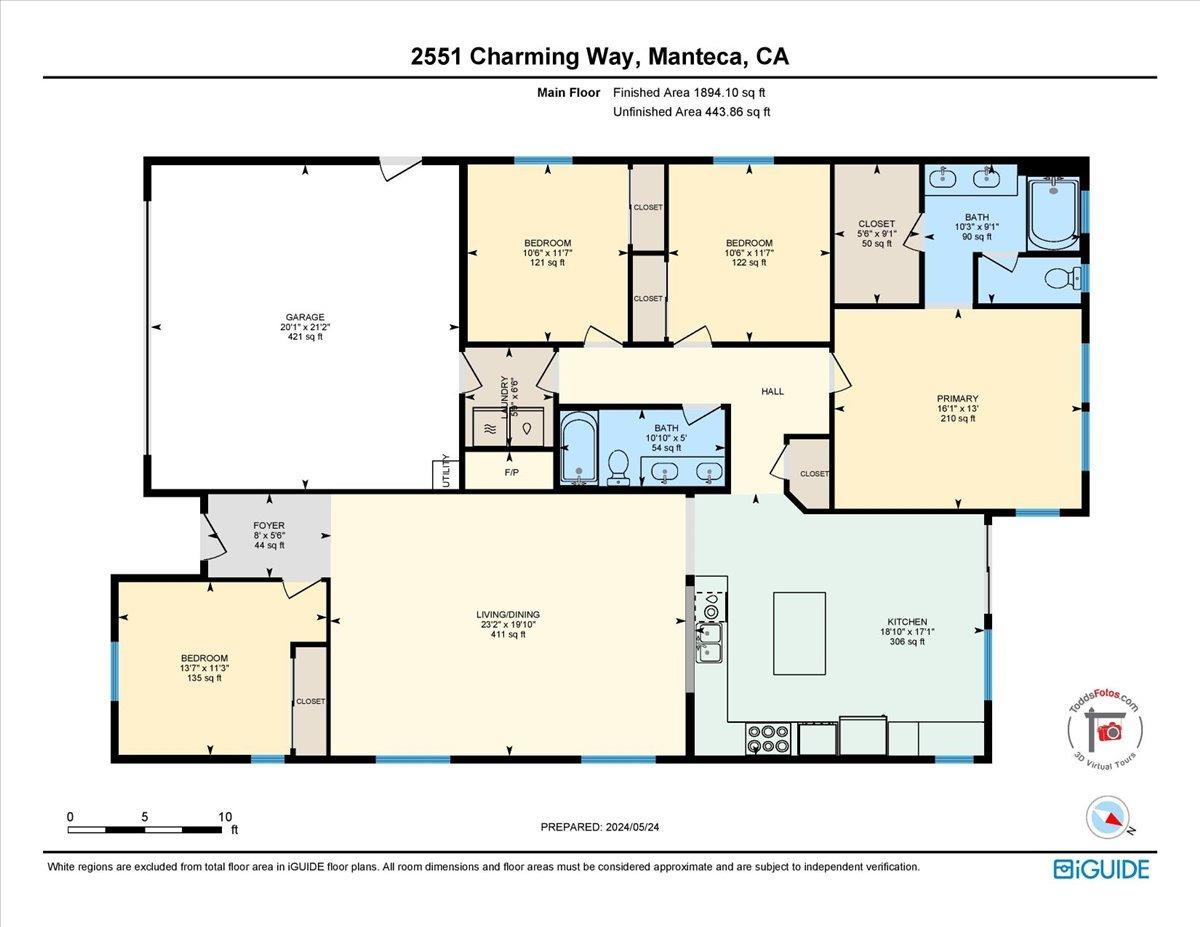 Detail Gallery Image 49 of 49 For 2551 Charming Way, Manteca,  CA 95337 - 4 Beds | 2 Baths