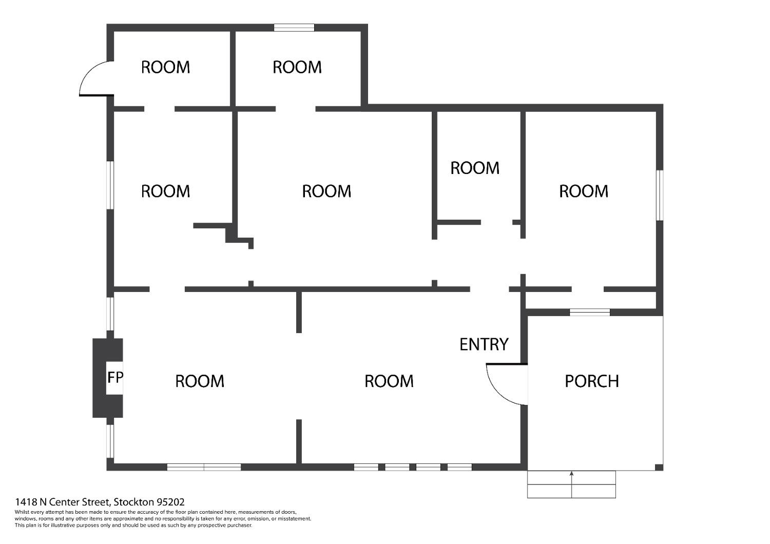 Detail Gallery Image 24 of 24 For 1418 N Center St, Stockton,  CA 95202 - 2 Beds | 1 Baths