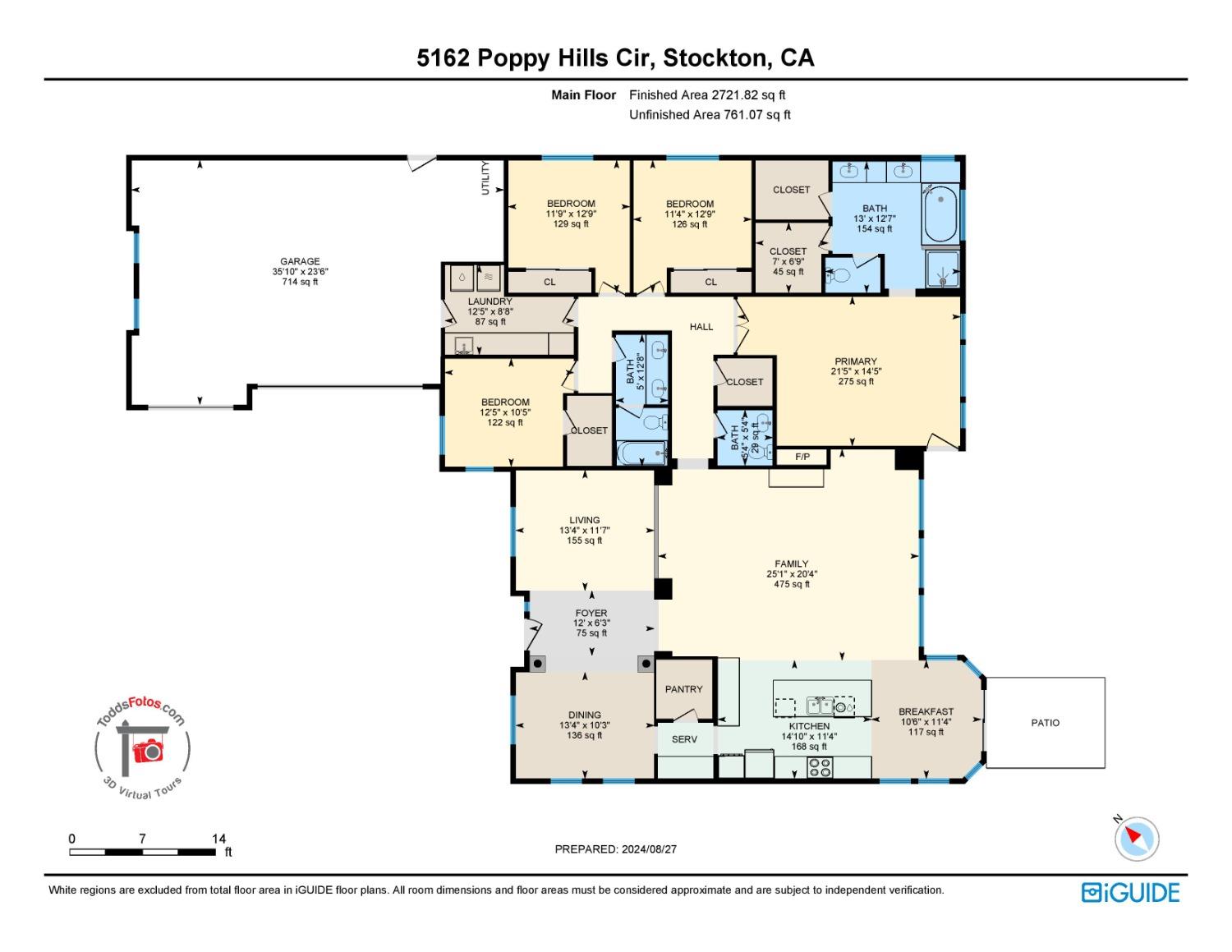 Detail Gallery Image 70 of 70 For 5162 Poppy Hills Cir, Stockton,  CA 95219 - 4 Beds | 2/1 Baths