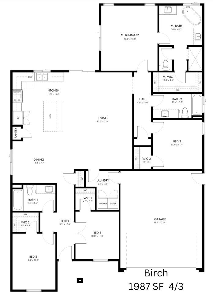 Detail Gallery Image 3 of 3 For 919 Old Stockton Rd #LOT28,  Oakdale,  CA 95361 - 4 Beds | 3 Baths