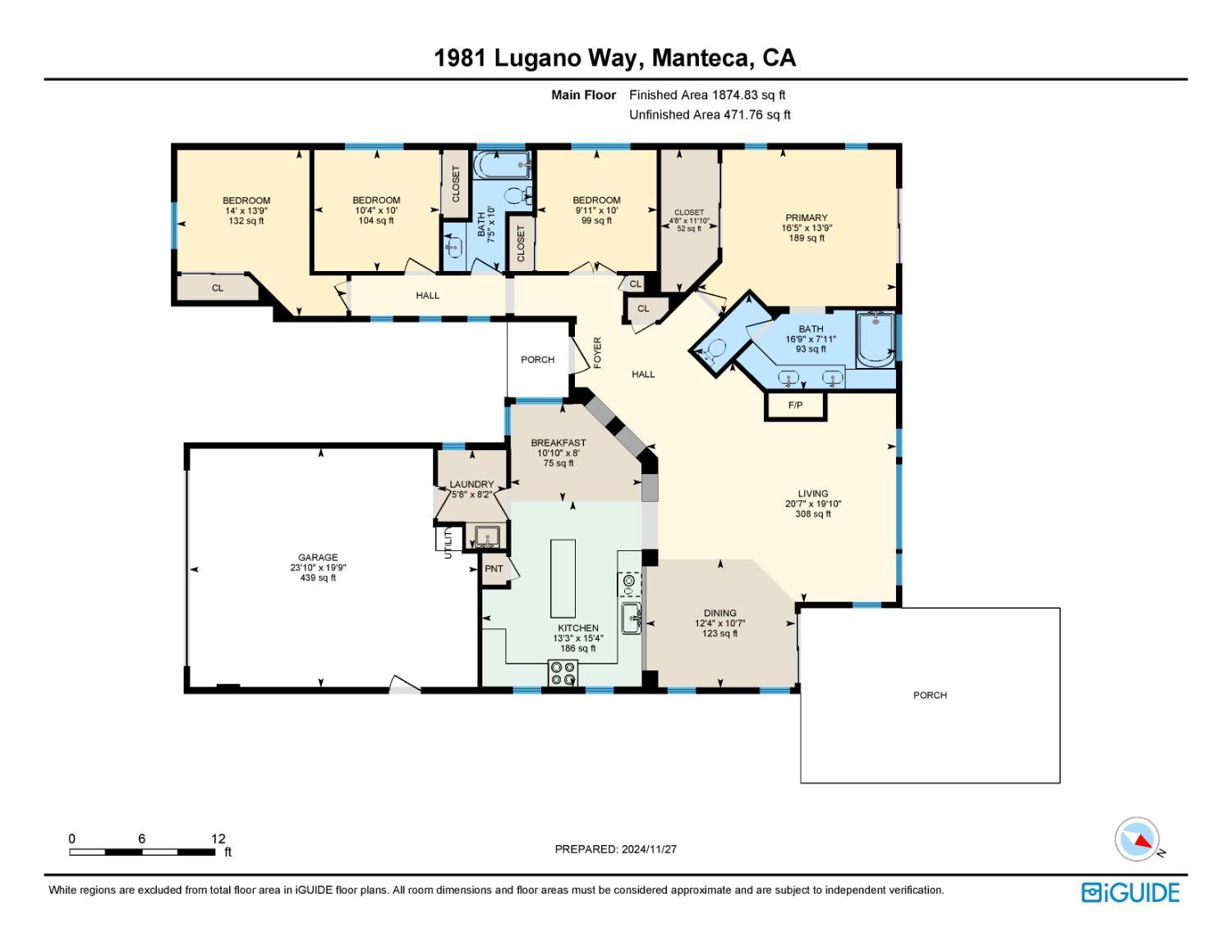 Detail Gallery Image 49 of 49 For 1981 Lugano Way, Manteca,  CA 95337 - 4 Beds | 2 Baths