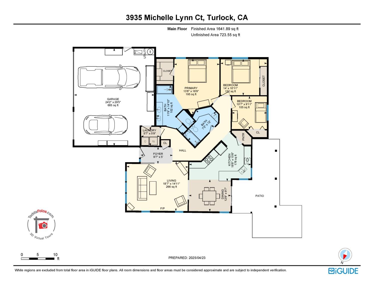 Detail Gallery Image 55 of 55 For 3935 Michelle Lynn Ct, Turlock,  CA 95382 - 3 Beds | 2 Baths