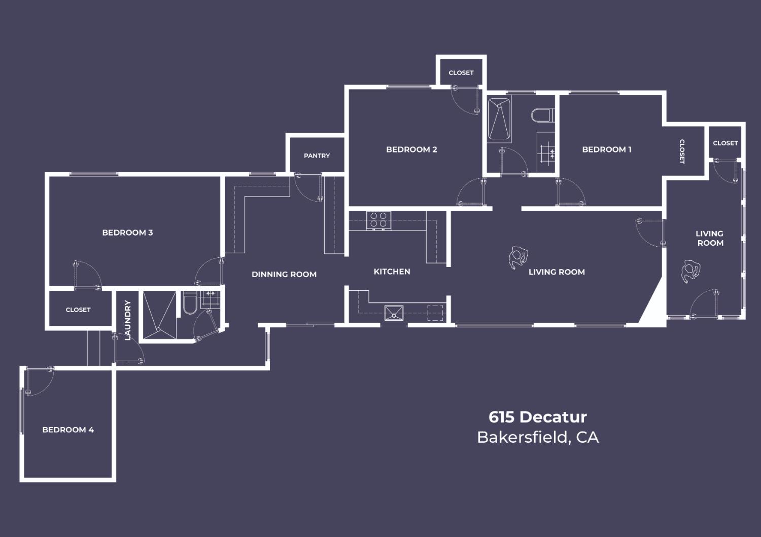 Detail Gallery Image 34 of 35 For 615 Decatur St, Bakersfield,  CA 93308 - 4 Beds | 2 Baths