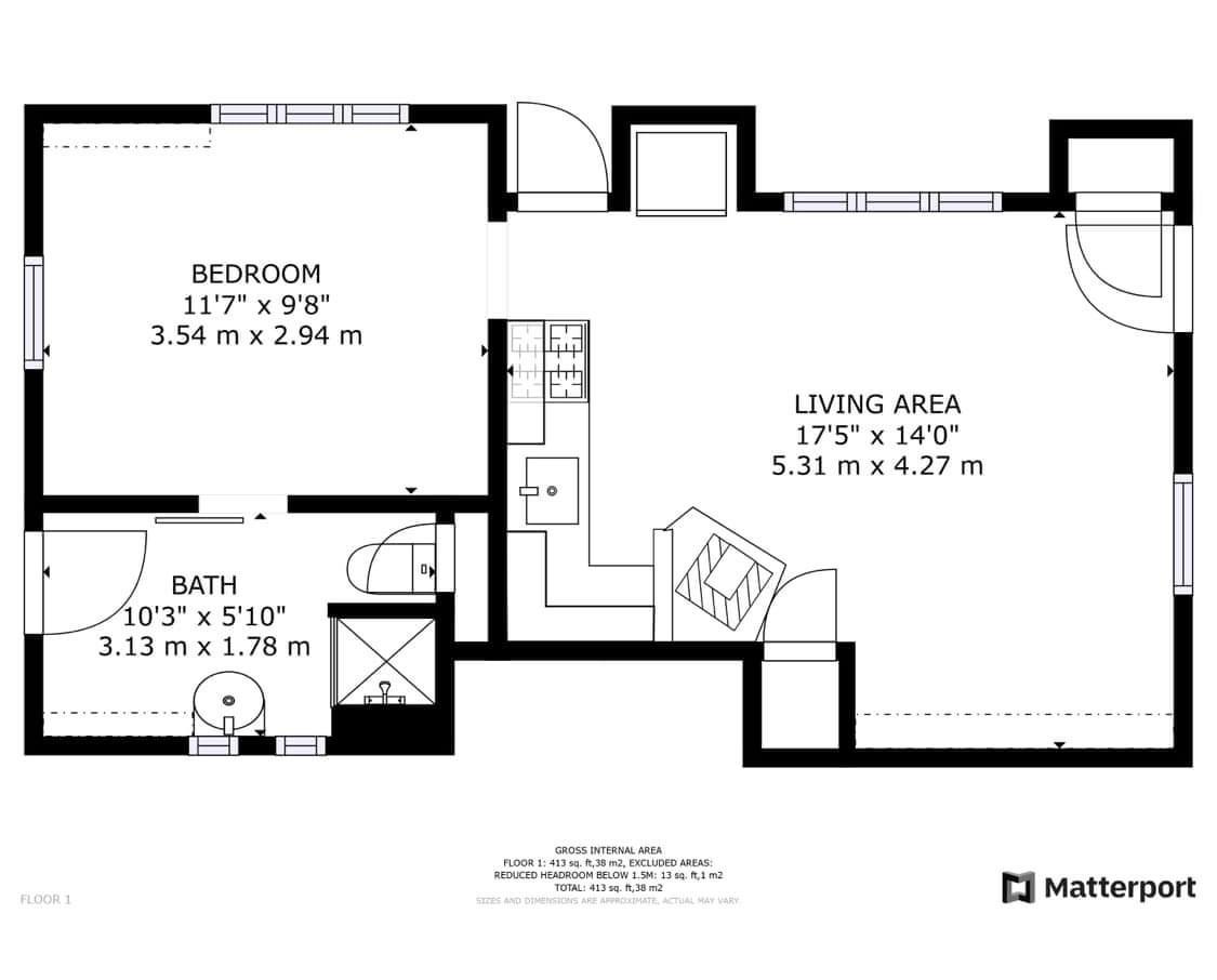 Detail Gallery Image 6 of 37 For 7150 Sayles Canyon Rd #13,  Twin Bridges,  CA 95735 - 1 Beds | 1 Baths
