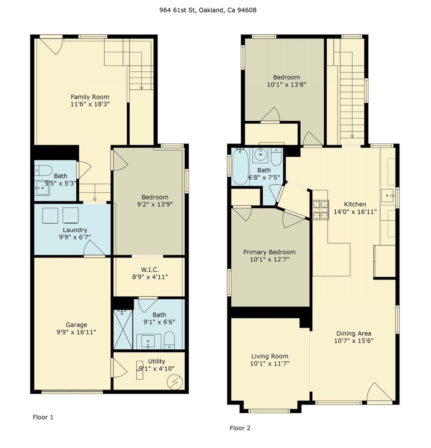 Detail Gallery Image 39 of 39 For 964 61st St, Oakland,  CA 94608 - 3 Beds | 2/1 Baths