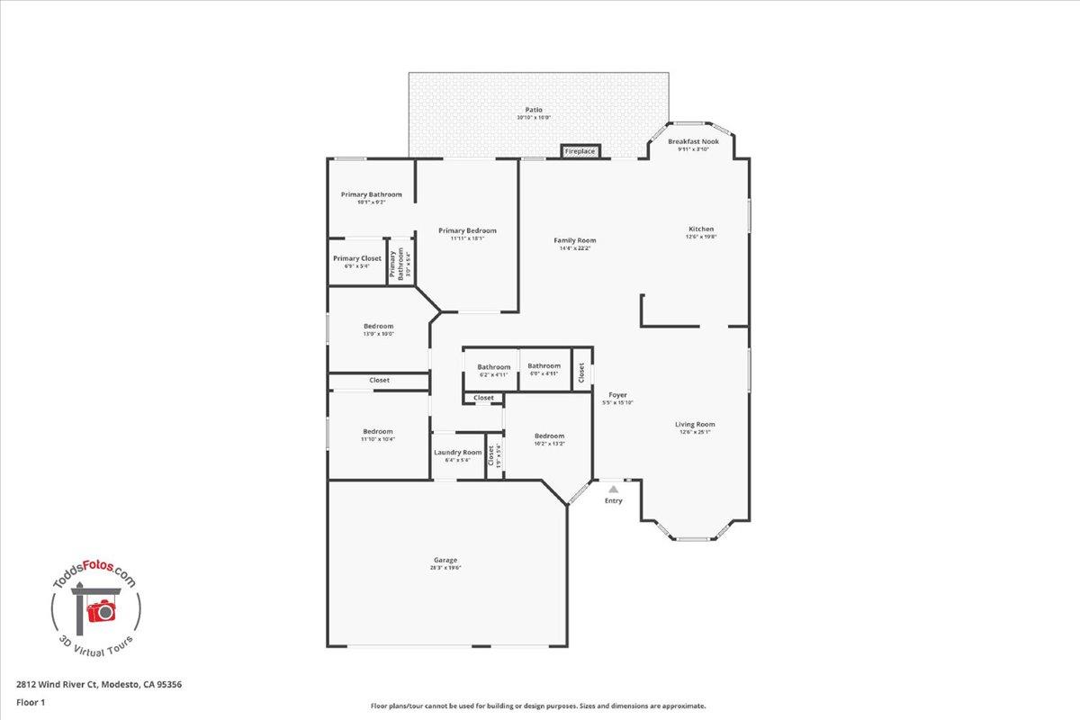 Detail Gallery Image 34 of 34 For 2812 Wind River Ct, Modesto,  CA 95356 - 4 Beds | 2 Baths